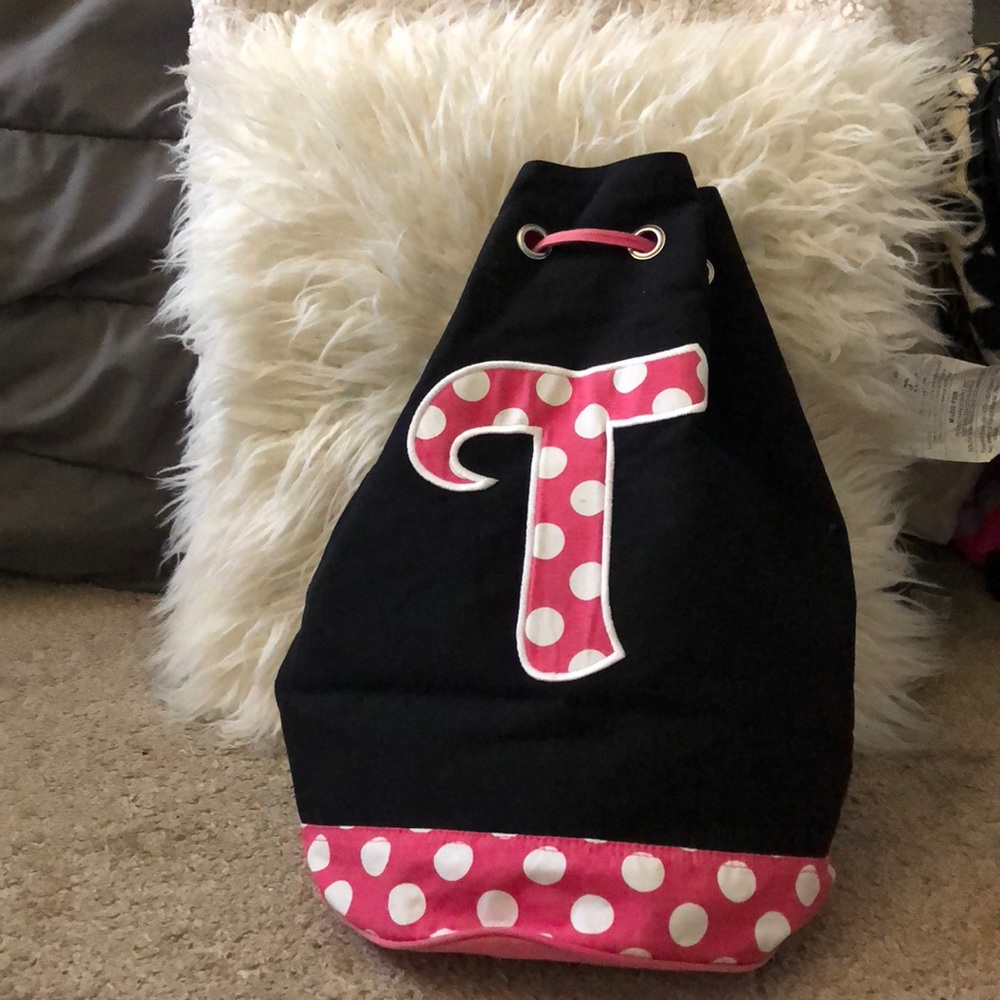 T drawstring backpack bag